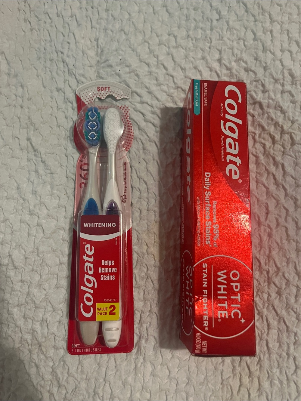 NWT Colgate Toothbrush and Optic White Toothpaste